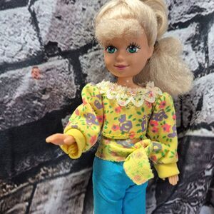 Vintage 1990 Kid Core Doll Complete Outfit Shirt Belt Shoes Skirt Hat Shirt Pant
